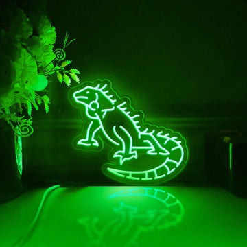 Iguana, Jungle Lizard Led Light Box, Reptile Lizard Wall Art Decor, Light Sign, Desktop Decorations, Gift For Reptile Lovers, Nature Lover