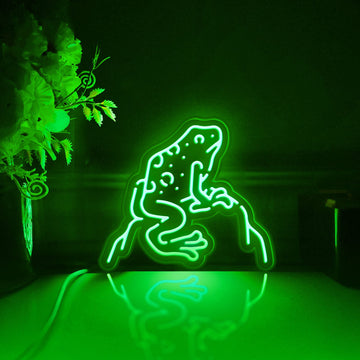 Poison Dart Frog, Jungle Led Light Box, Frog Wall Art Decor, Light Sign, Desktop Decorations, Bedroom Decor, Gift For Nature Lover