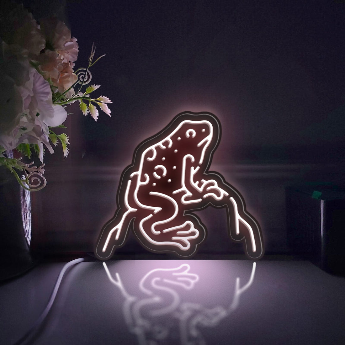 Poison Dart Frog, Jungle Led Light Box, Frog Wall Art Decor, Light Sign, Desktop Decorations, Bedroom Decor, Gift For Nature Lover