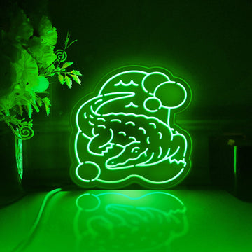 Alligator Crocodile Led Light Box, Wild Animal Wall Art Decor, Light Sign, Desktop Decoration, Gift For Reptile Lovers, Wildlife Enthusiast