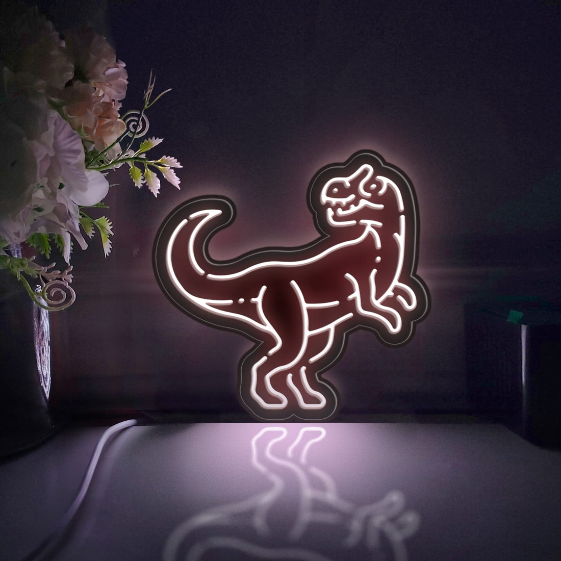 Dinosaur Led Light Box, Allosaurus, Ancient Animal Wall Art Decor, Light Sign, Desktop Decorations, Gift For Dinosaur Enthusiasts, Kid