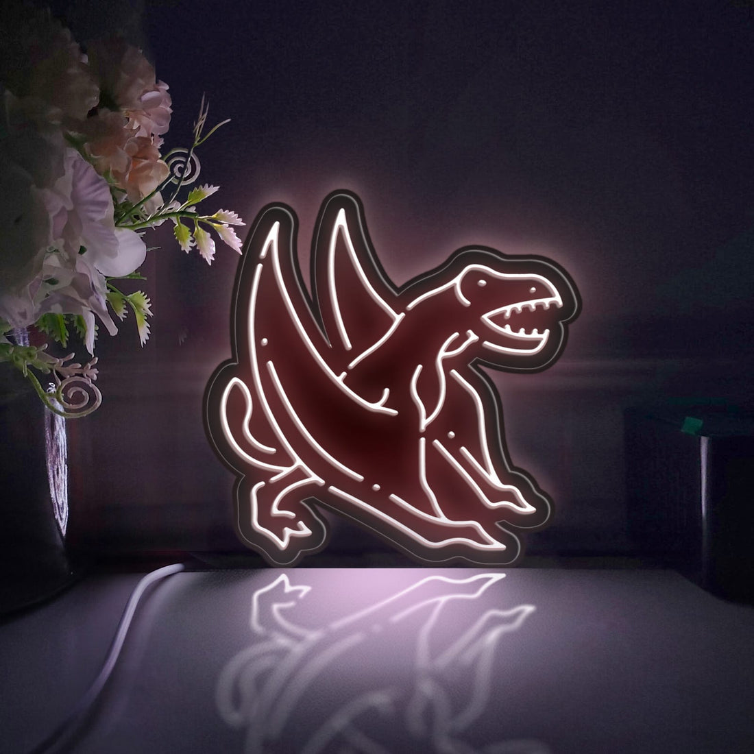 Dinosaur Led Light Box, Ancient Dimorphodon Wall Art Decor, Light Sign, Desktop Decorations, Room Decor, Gift For Kids, Dinosaur Enthusiast