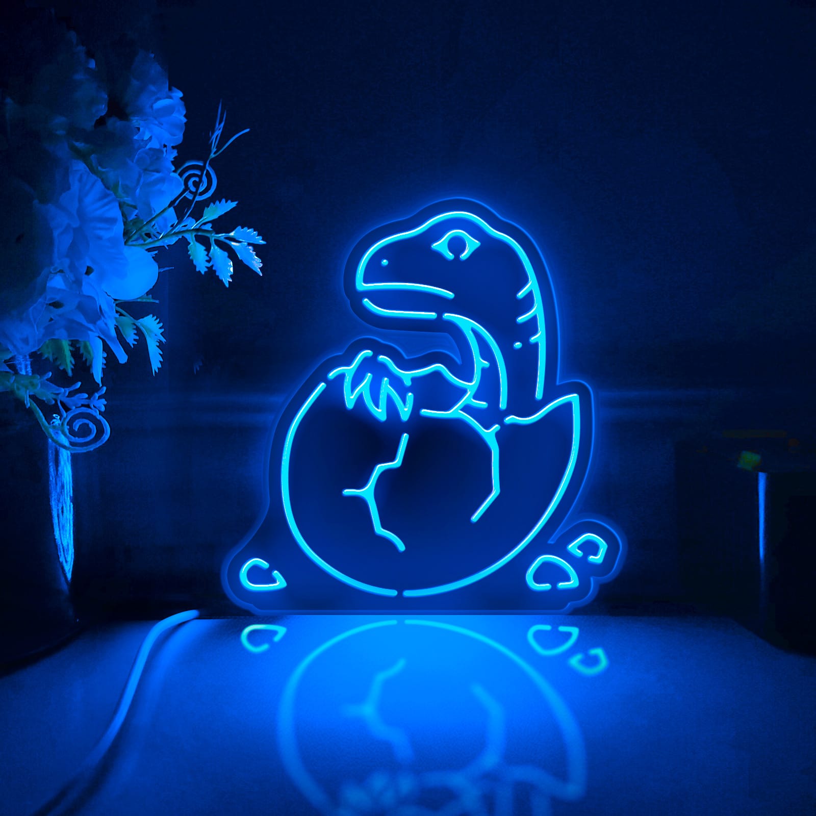 Dinosaur Led Light Box, Dinosaur Egg Wall Art Decor, Light Sign, Desktop Decorations, Bedroom Decor, Gift For Dinosaur Enthusiasts, Kid