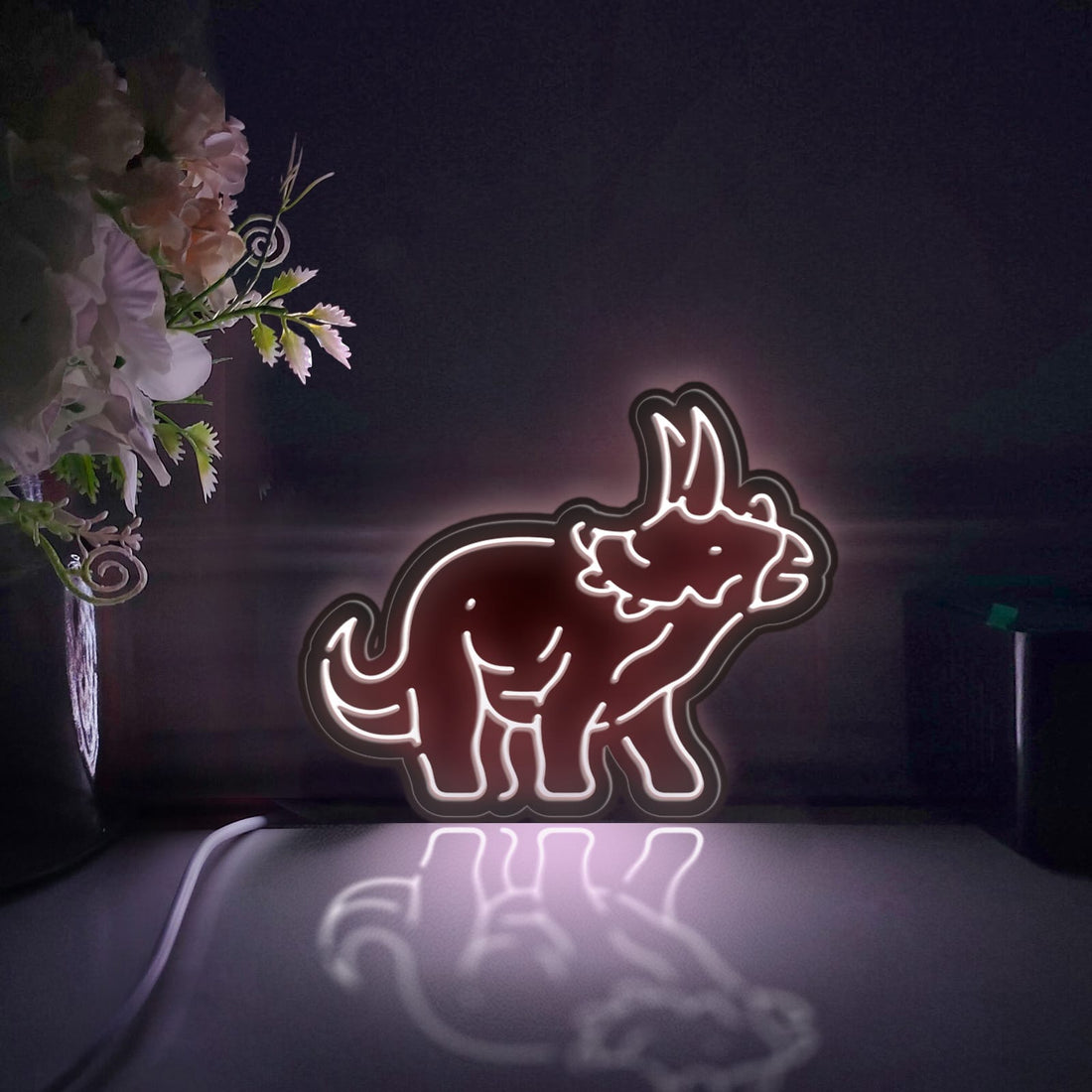 Dinosaur Led Light Box, Wall Art Decor, Light Sign, Desktop Decorations, Bedroom Decor, Gift For Dinosaur Enthusiasts, Educator
