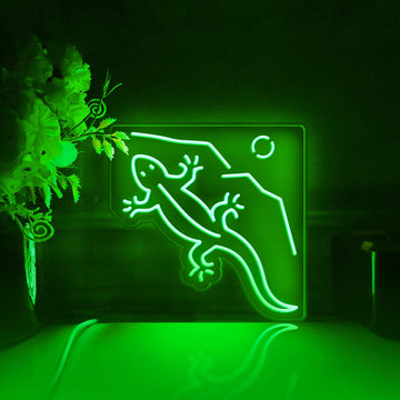 Lizard Led Light Box, Reptile Wall Art Decor, Light Sign, Desktop Decorations, Bedroom Decor, Gift For Reptile Fans, Animal Lover