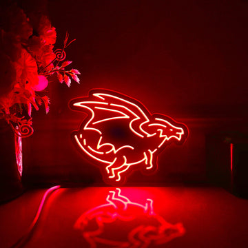 Dragon Led Light Box, Wall Art Decor, Personalized Light Sign, Neon-like Rgb Desktop Decorations, Bedroom Decor, Gift For Gamers