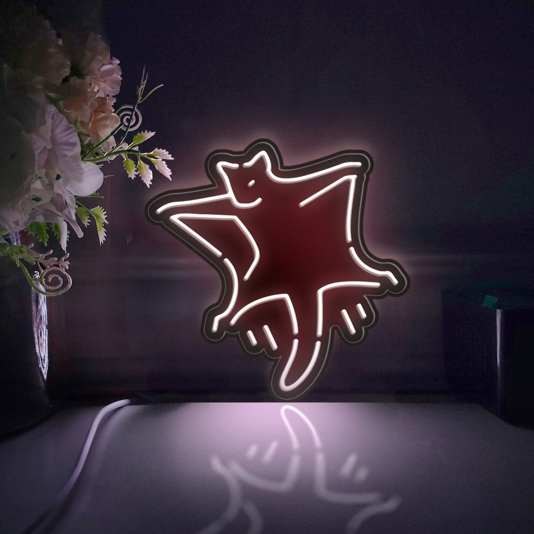 Sugar Glider Led Light Box, Gliding Possum Wall Art Decor, Light Sign, Desktop Decorations, Gift For Pet Lovers, Animal Enthusiast