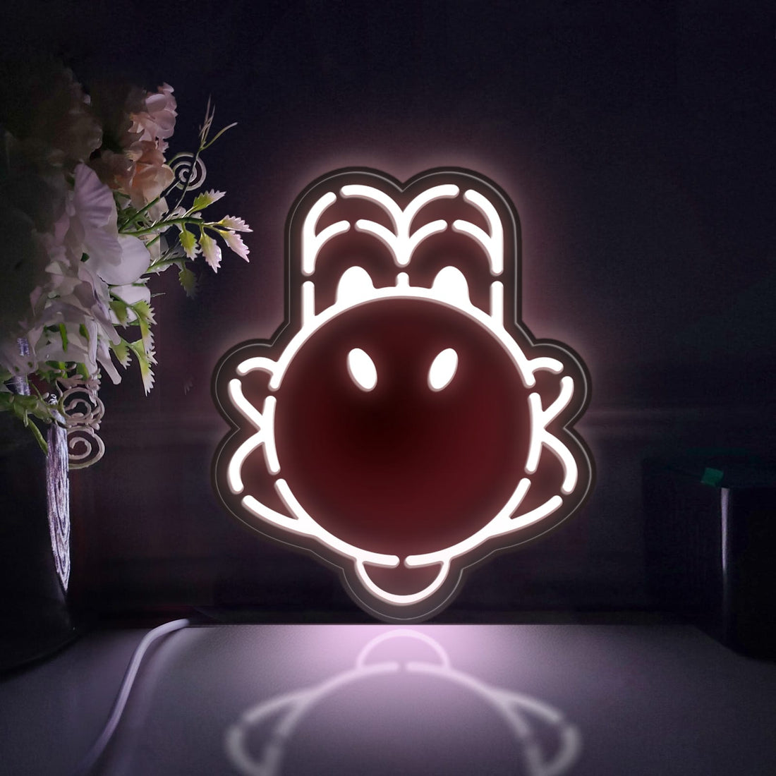 Yoshi Led Light Box, Dinosaur Wall Art Decor, Personalized Light Sign, Neon-like Desktop Decorations, Bedroom Decor, Gift For Gamers, Kid