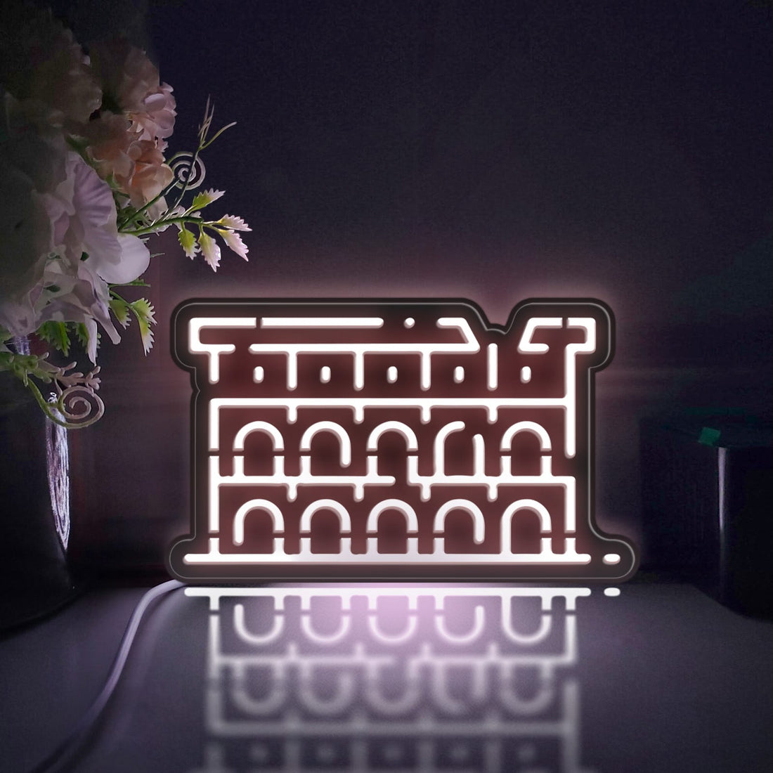 Colosseum Led Light Box, Landmark Wall Art Decor, Light Sign, Desktop Decorations, Room Decor, Gift For History Enthusiasts, Travel Lover