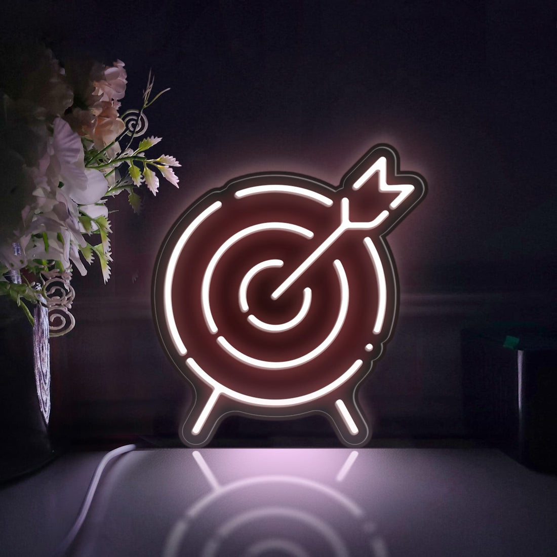 Archery Led Light Box, Target Wall Art Decor, Light Sign, Desktop Decorations, Bedroom Decor, Gift For Archery Fans, Sports Enthusiast