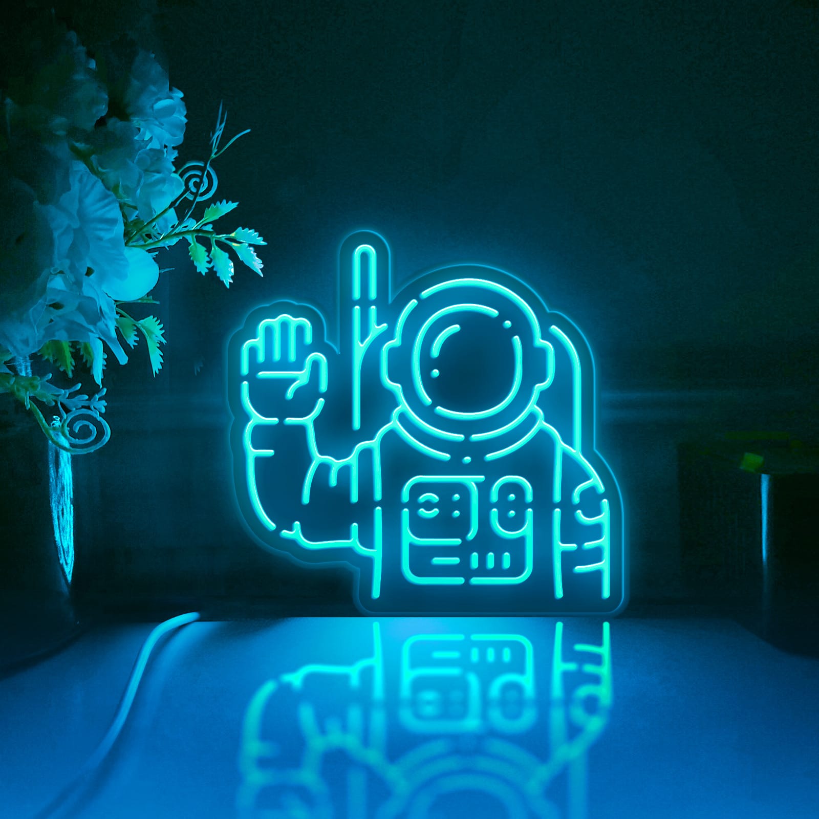 Astronaut Led Light Box, Astronaut Wall Art Decor, Light Sign, Desktop Decorations, Bedroom Decor, Gift For Space Enthusiasts, Kid