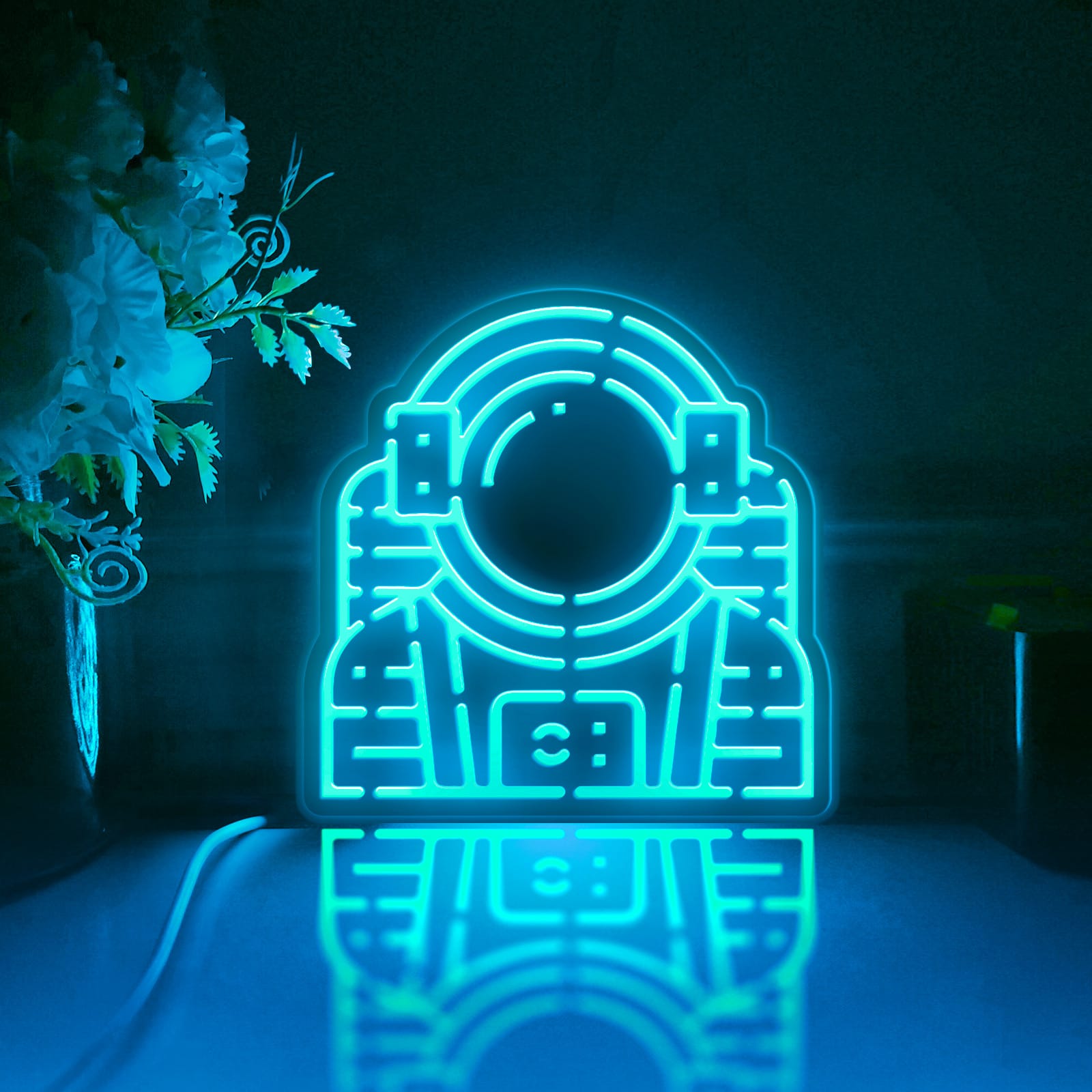 Astronaut Led Light Box, Astronaut Wall Art Decor, Light Sign, Desktop Decorations, Bedroom Decor, Gift For Science Lovers, Kid