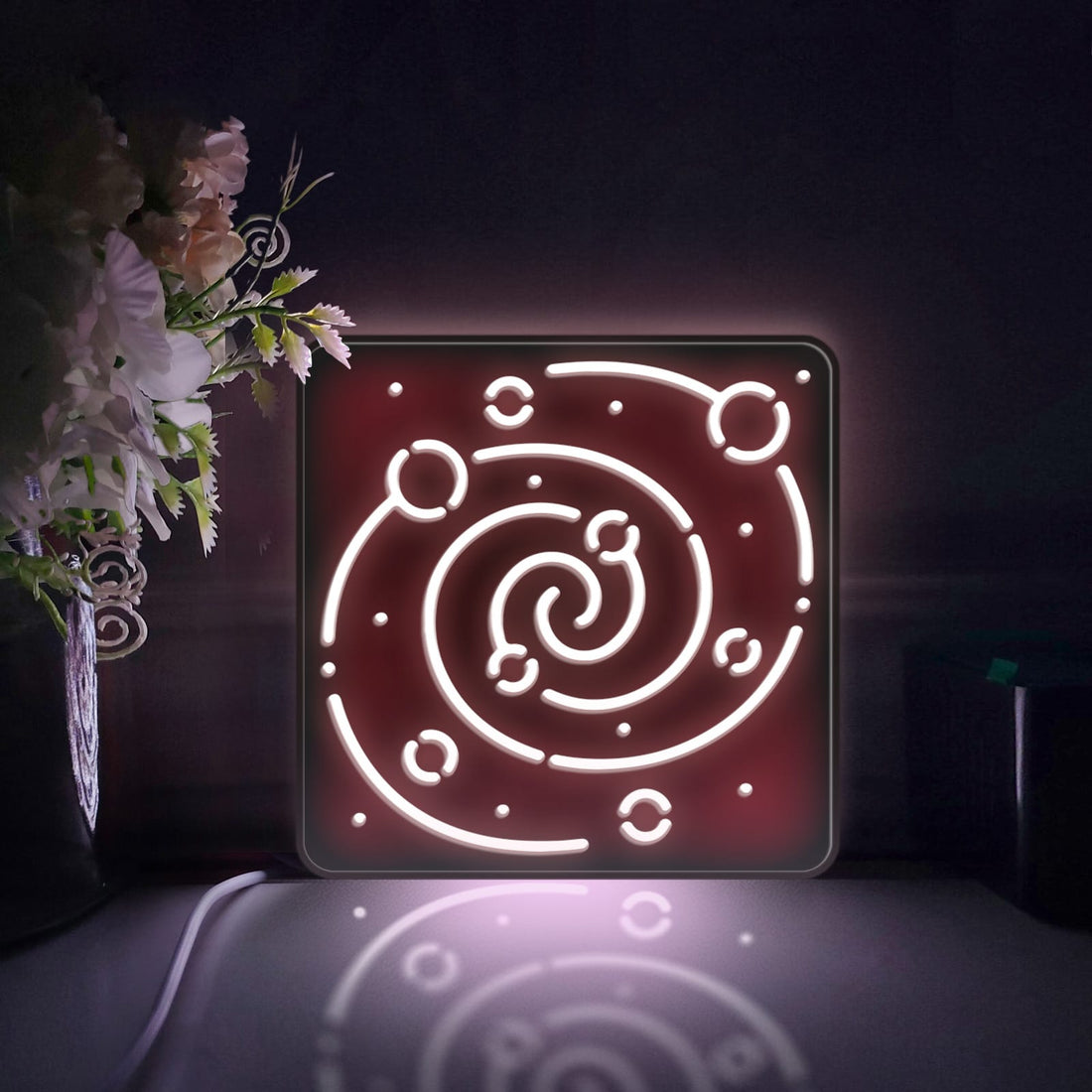 Galaxy Led Light Box, Star Wall Art Decor, Personalized Light Sign, Neon-like Desktop Decorations, Bedroom Decor, Gift For Kids, Sci-fi Fan