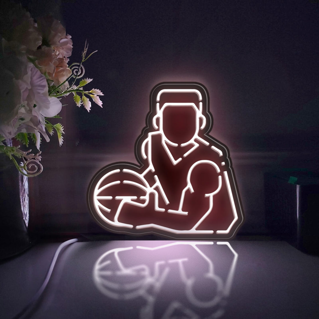 Basketball Player Led Light Box, Basketball Wall Art Decor, Light Sign, Desktop Decorations, Gift For Sports Fans, Basketball Lover