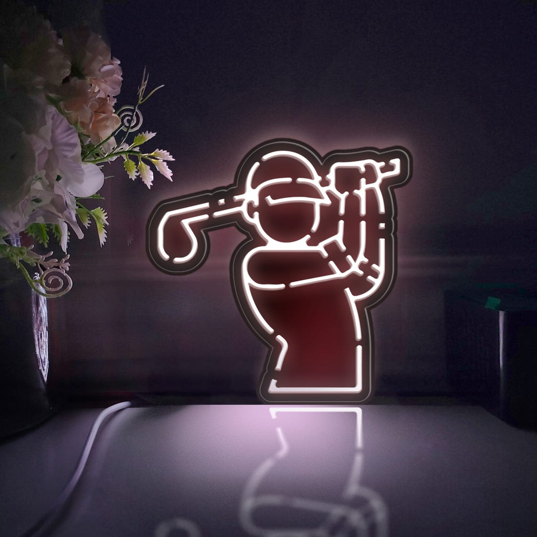 Golf Led Light Box, Golf Wall Art Decor, Light Sign, Desktop Decorations, Bedroom Decor, Gift For Golf Enthusiasts, Sports Lover
