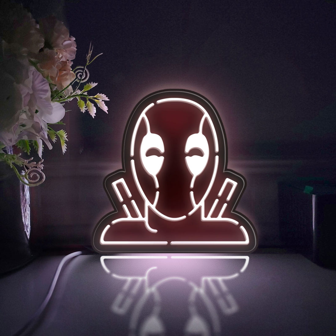 Deadpool Led Light Box, Avenger Wall Art Decor, Light Sign, Desktop Decorations, Bedroom Decor, Gift For Comic Fans, Superhero Lover
