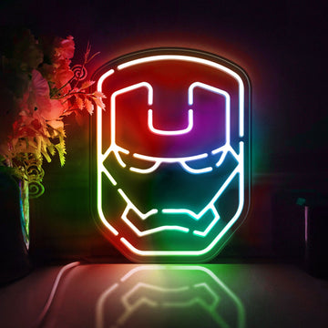 Iron Man Led Light Box, Avenger Wall Art Decor, Personalized Light Sign, Rgb Desktop Decorations, Bedroom Decor, Gift For Marvel Fans, Kid