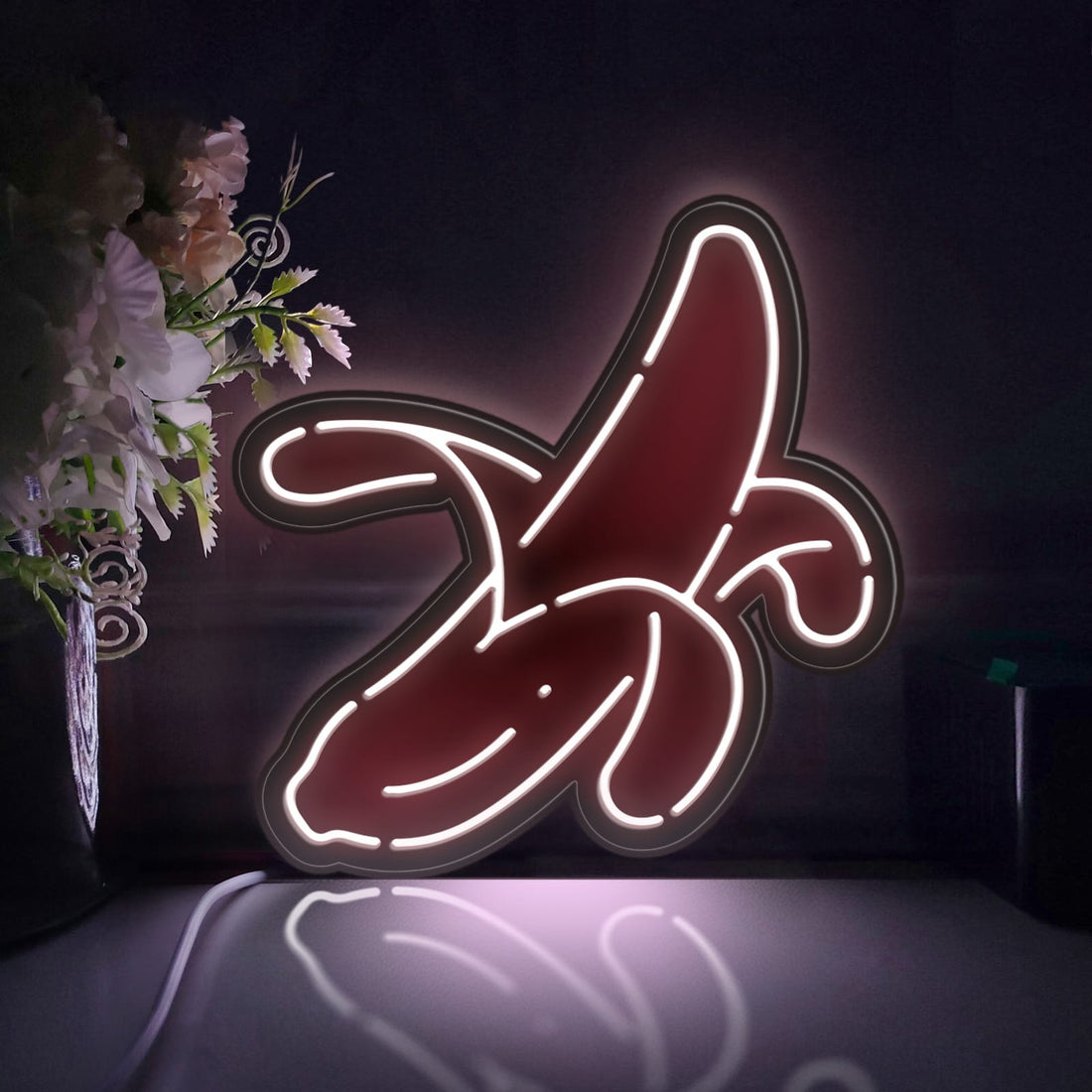 Banana Led Light Box, Fruit Wall Art Decor, Personalized Light Sign, Neon-like Rgb Desktop Decorations, Bedroom Decor, Gift For Kids