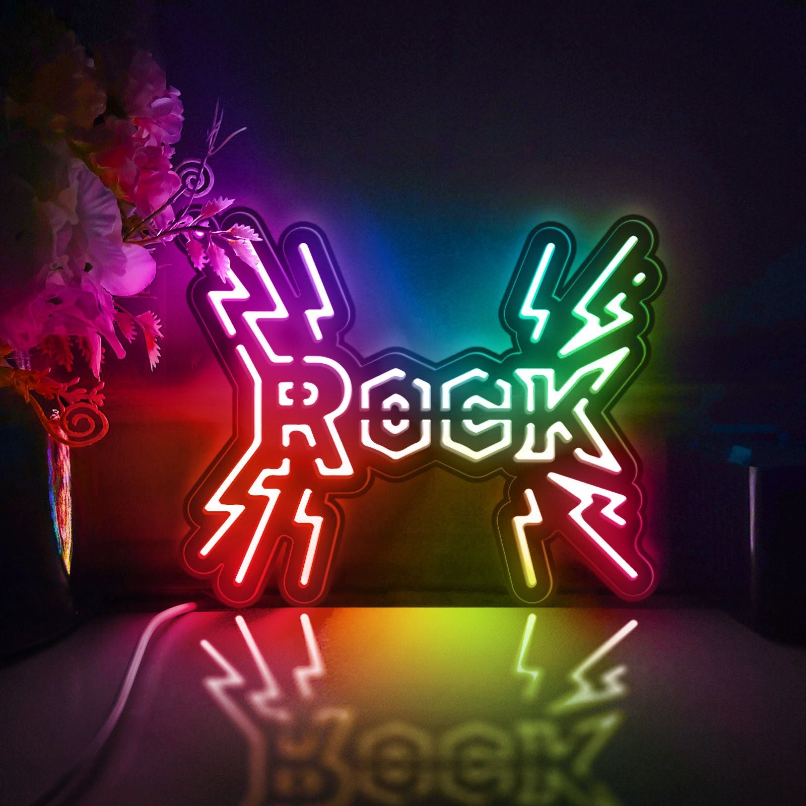Rock Band Led Light Box, Music Wall Art Decor, Personalized Light Sign, Neon-like Desktop Decorations, Bedroom Decor, Gift For Music Lovers