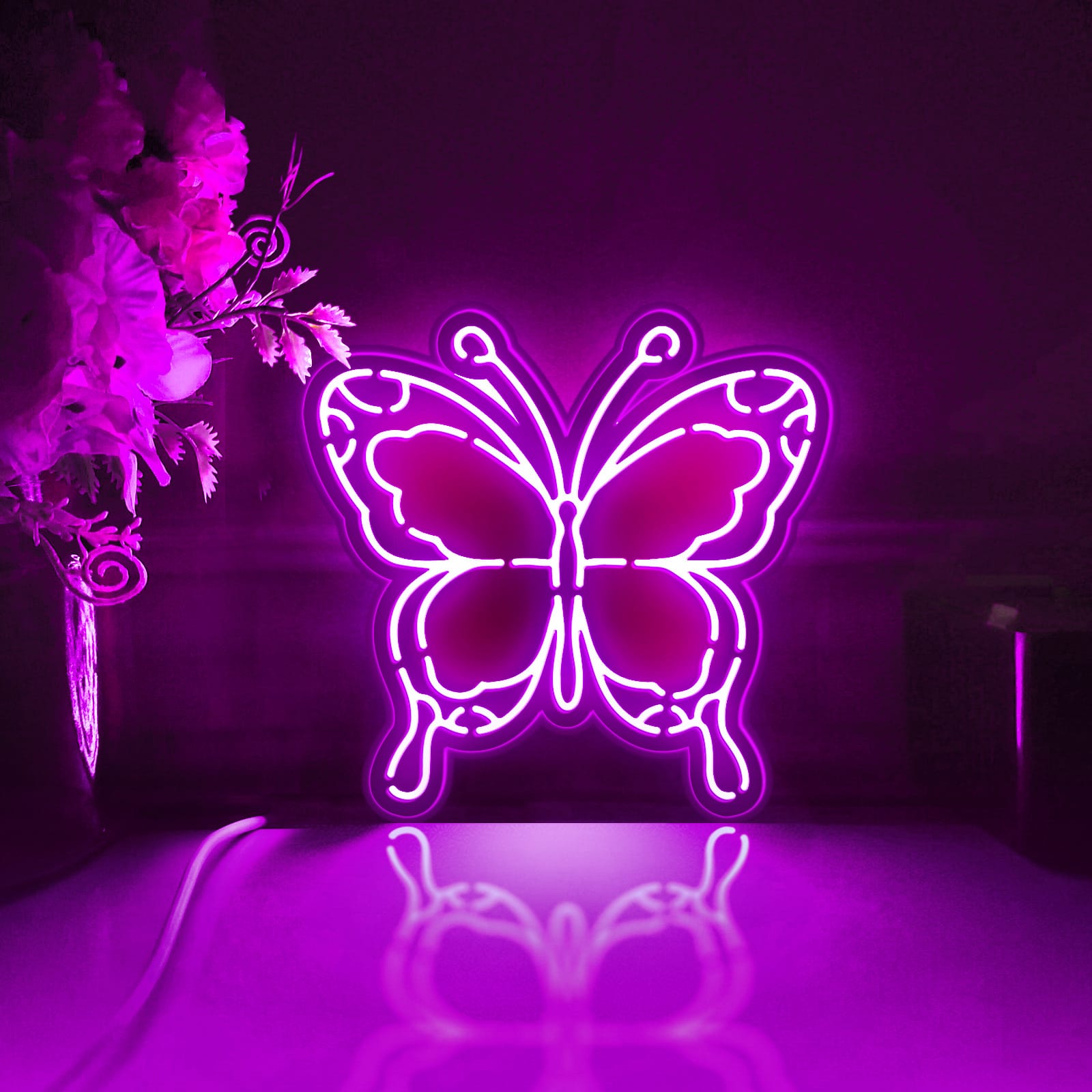 Beautiful Butterfly Led Light Box, Insect Wall Art Decor, Light Sign, Desktop Decorations, Gift For Nature Lovers, Insect Enthusiast