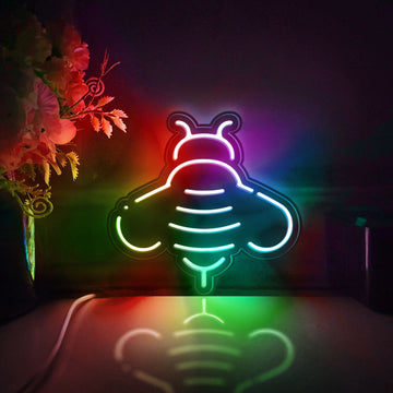 Bee Led Light Box, Ecological Insect Wall Art Decor, Light Sign, Desktop Decorations, Gift For Nature Lovers, Ecological Enthusiast