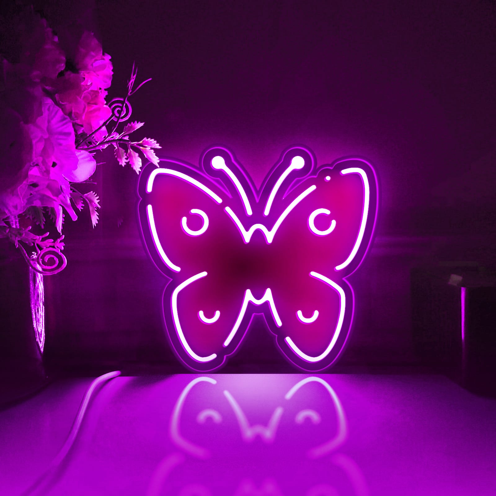 Butterfly Led Light Box, Insect Wall Art Decor, Light Sign, Desktop Decorations, Bedroom Decor, Gift For Nature Enthusiasts, Spring Lover
