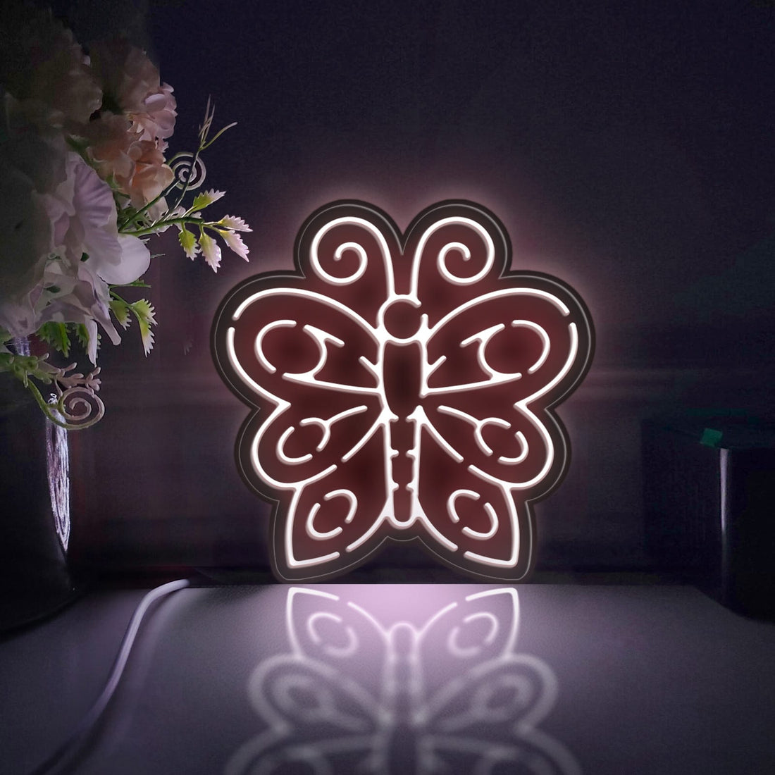 Butterfly Led Light Box, Insect Wall Art Decor, Personalized Light Sign, Desktop Decorations, Bedroom Decor, Gift For Kids, Butterfly Fan