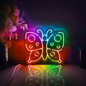 Butterfly Led Light Box, Insect Wall Art Decor, Light Sign, Desktop Decorations, Bedroom Decor, Gift For Art Lovers, Garden Enthusiast