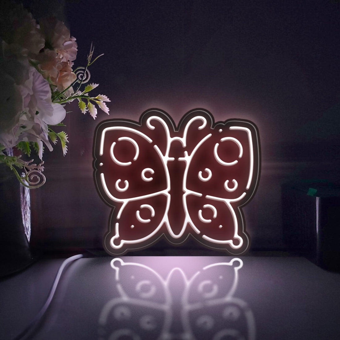 Butterfly Led Light Box, Insect Wall Art Decor, Light Sign, Desktop Decorations, Bedroom Decor, Gift For Art Lovers, Garden Enthusiast