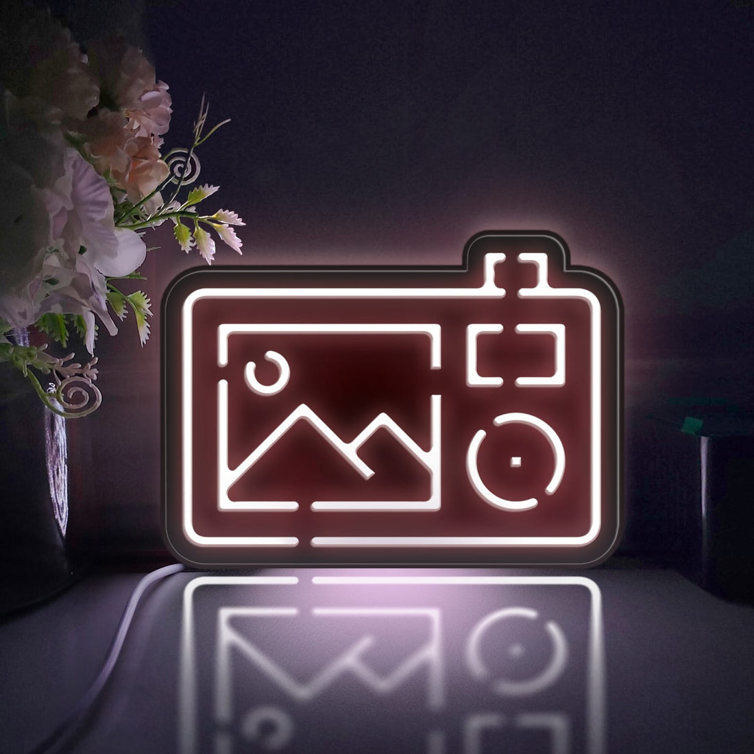 Camera Led Light Box, Digital Camera Wall Art Decor, Light Sign, Desktop Decorations, Bedroom Decor, Gift For Photographers, Travel Lover