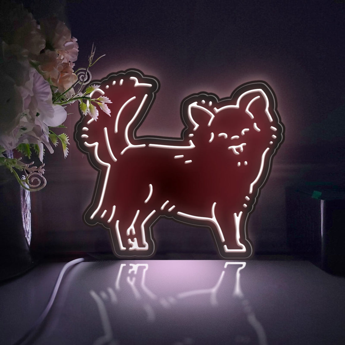 Chihuahua Led Light Box, Pet Dog Wall Art Decor, Personalized Light Sign, Neon-like Desktop Decorations, Bedroom Decor, Gift For Dog Lovers