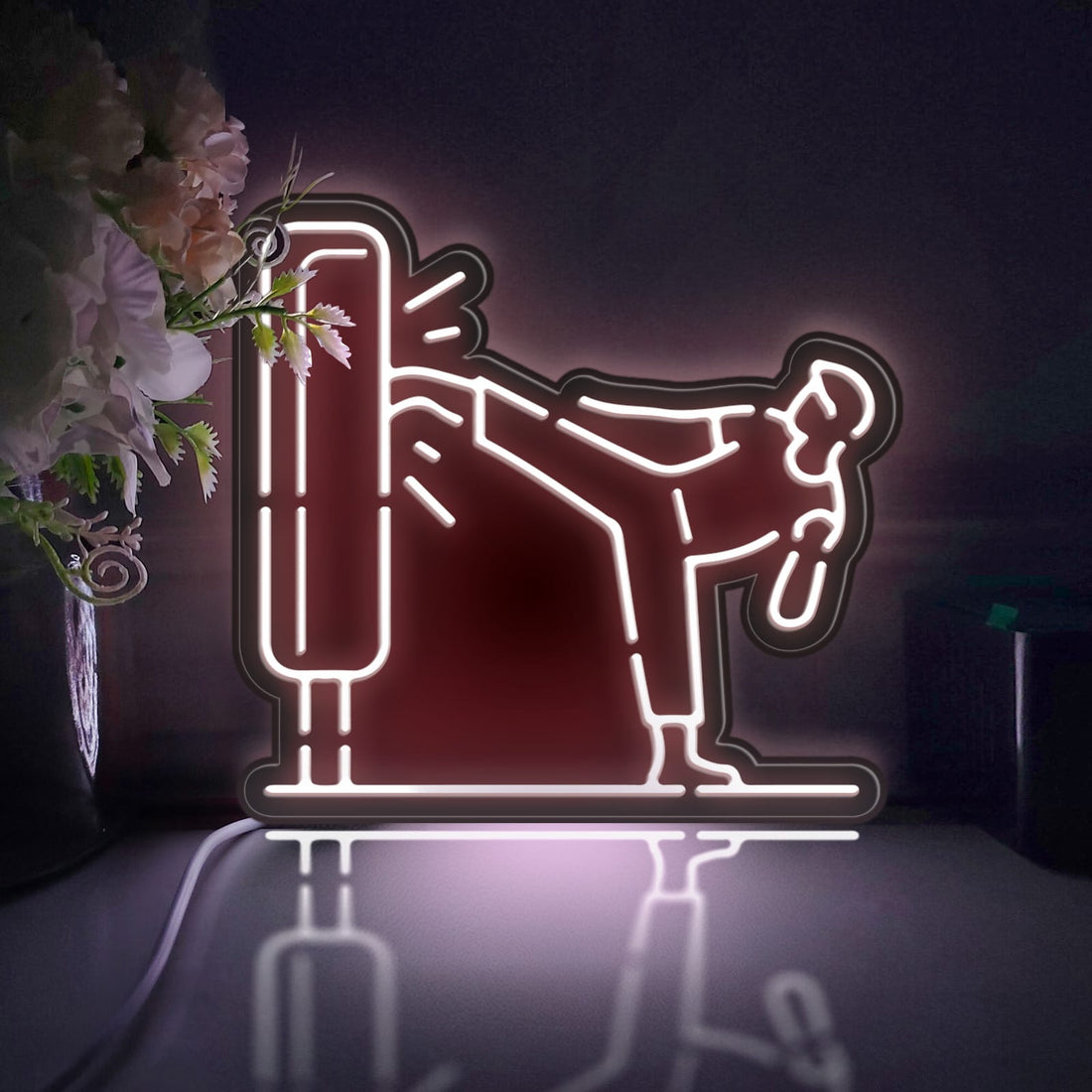 Chinese Kung Fu Led Light Box, Kung Fu Wall Art Decor, Light Sign, Desktop Decorations, Gift For Martial Arts Fans, Culture Enthusiast