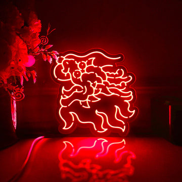 Chinese Dragon Led Light Box, Dragon Wall Art Decor, Light Sign, Desktop Decorations, Gift For Mythology Lovers, Cultural Enthusiast