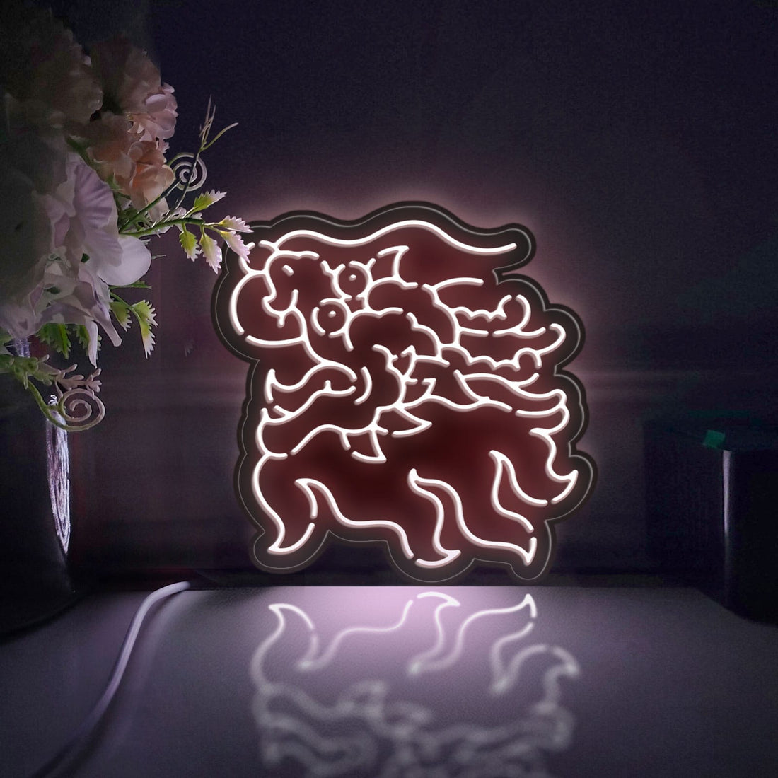 Chinese Dragon Led Light Box, Dragon Wall Art Decor, Light Sign, Desktop Decorations, Gift For Mythology Lovers, Cultural Enthusiast