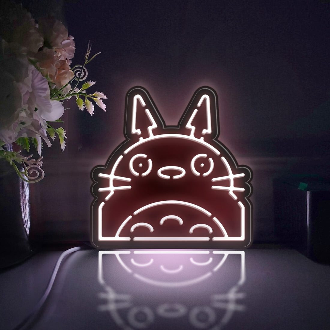 Totoro Led Light Box, Ghibli Movie Wall Art Decor, Light Sign, Desktop Decorations, Bedroom Decor, Gift For Animation Fans, Ghibli Fan