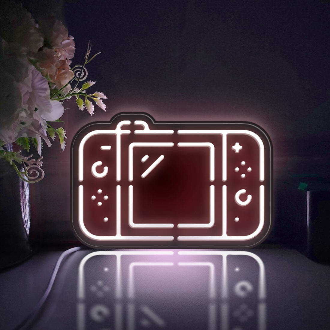 Game Console Led Light Box, Game Controller Wall Art Decor, Light Sign, Desktop Decorations, Room Decor, Gift For Gamers, Tech Enthusiast