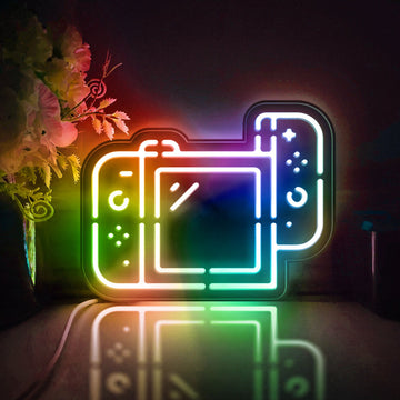 Game Console Led Light Box, Game Controller Wall Art Decor, Light Sign, Desktop Decorations, Bedroom Decor, Gift For Gaming Fans