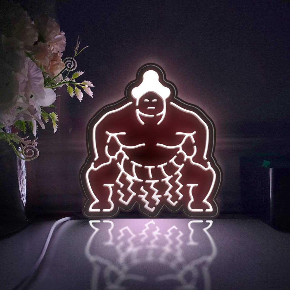 Sumo Led Light Box, Sumo Wall Art Decor, Light Sign, Desktop Decorations, Bedroom Decor, Gift For Wrestling Fans, Culture Enthusiast