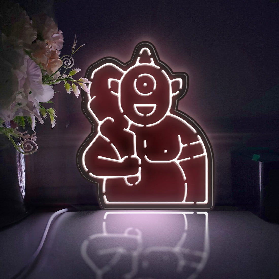 Cyclops Led Light Box, Greek Monster Wall Art Decor, Personalized Light Sign, Desktop Decorations, Bedroom Decor, Gift For Mythology Lovers