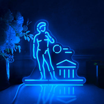 Renaissance Statue David Led Light Box, Renaissance Wall Art Decor, Light Sign, Desktop Decorations, Bedroom Decor, Gift For Art Lovers