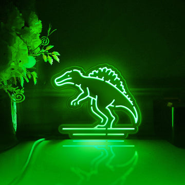 Dinosaur Led Light Box, Wall Art Decor, Personalized Light Sign, Desktop Decorations, Bedroom Decor, Gift For Kids, Dinosaur Enthusiast