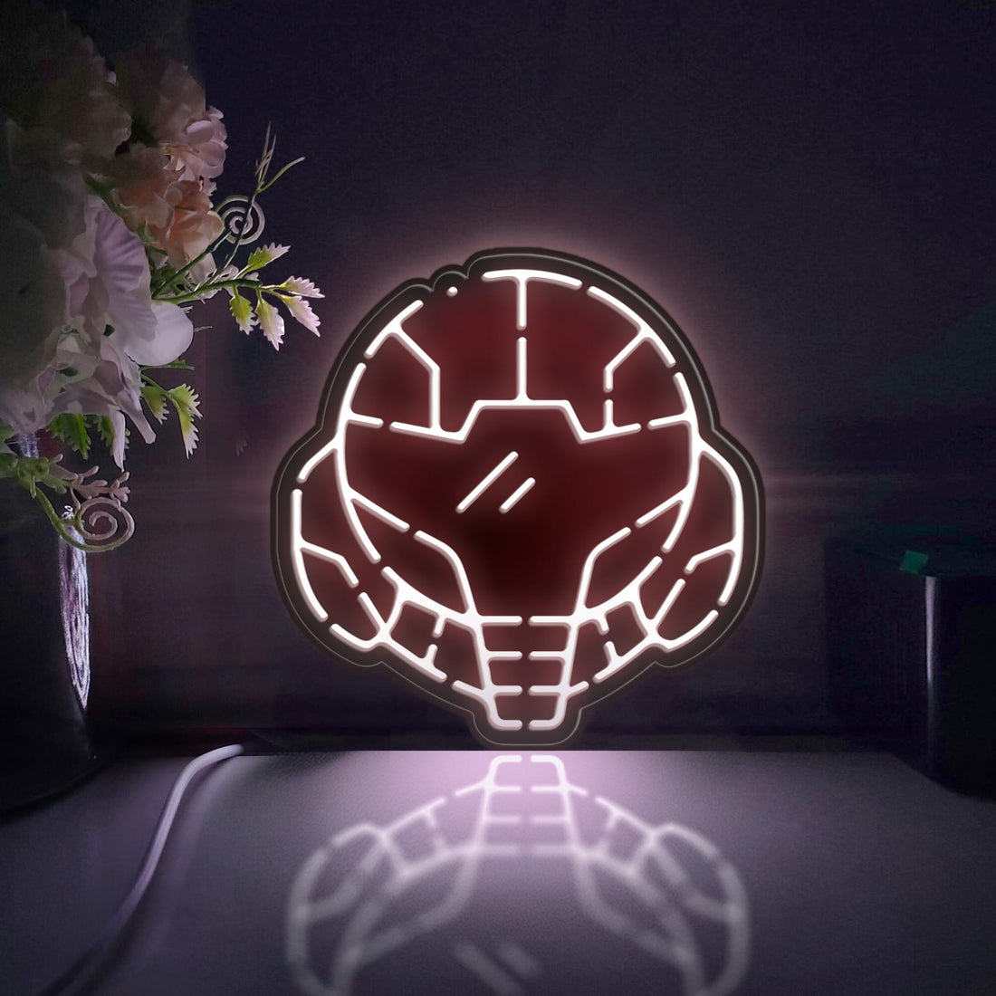 Metroid Led Light Box, Game Wall Art Decor, Personalized Light Sign, Neon-like Desktop Decorations, Bedroom Decor, Gift For Gamers, Kids