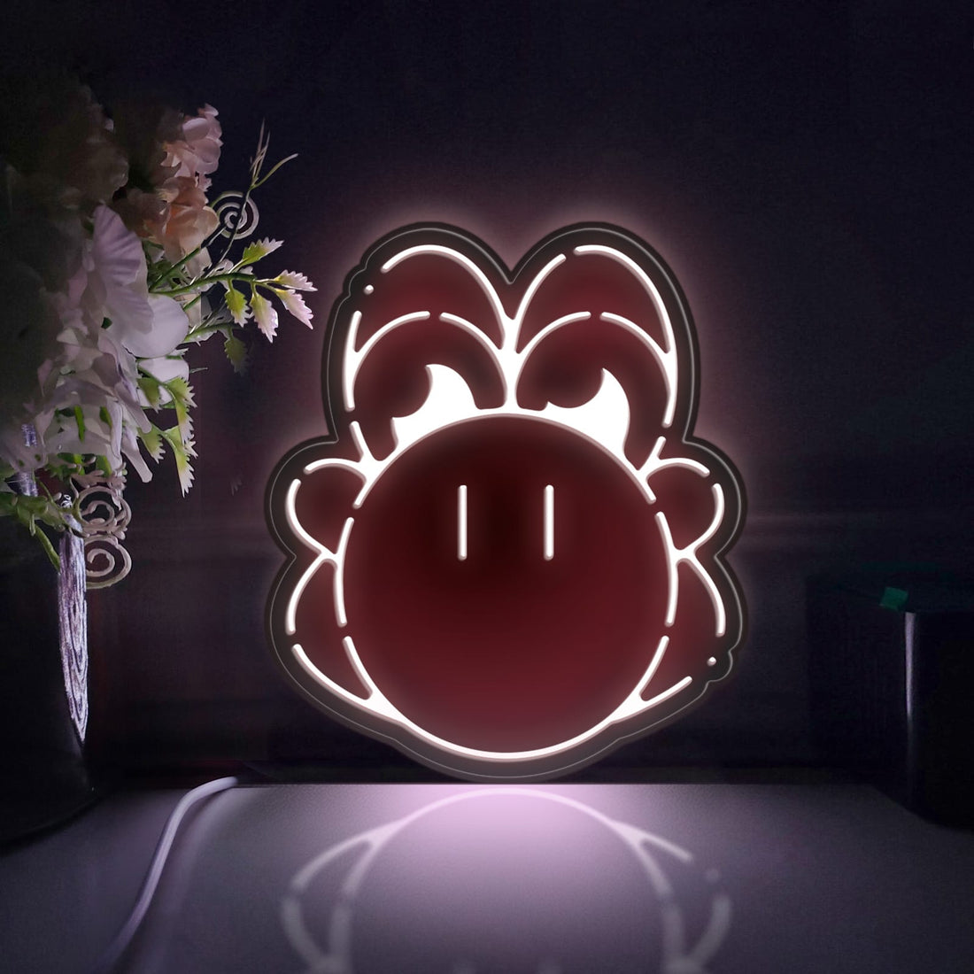 Yoshi Led Light Box, Super Mario Bros Wall Art Decor, Light Sign, Desktop Decorations, Bedroom Decor, Gift For Mario Fans, Children