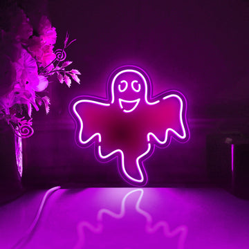 Evil Ghost Led Light Box, Ghost Wall Art Decor, Personalized Light Sign, Neon-like Rgb Desktop Decorations, Bedroom Decor, Gift