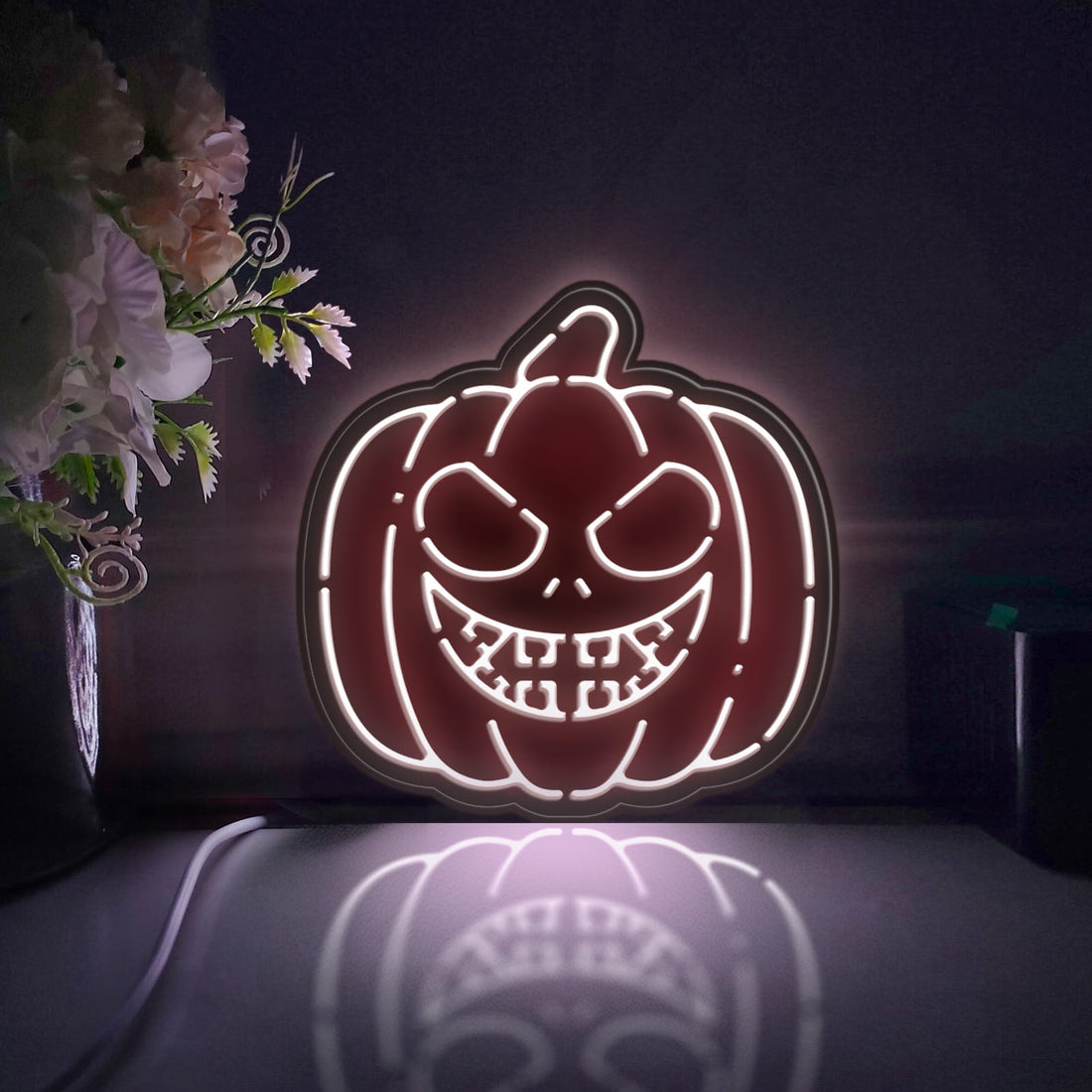Jack-o-lantern Led Light Box, Halloween Wall Art Decor, Personalized Light Sign, Rgb Desktop Decorations, Bedroom Decor, Gift For Kids