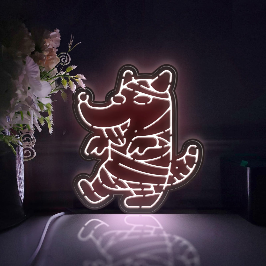 Zombie Dog Led Light Box, Halloween Wall Art Decor, Personalized Light Sign, Rgb Desktop Decorations, Bedroom Decor, Gift For Pet Lovers