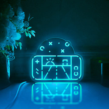 Handheld Game Console Led Light Box, Game Console Wall Art Decor, Light Sign, Desktop Decorations, Bedroom Decor, Gift For Gamers