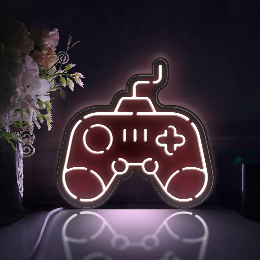 Game Controller Led Light Box, Gamer Wall Art Decor, Personalized Light Sign, Neon-like Desktop Decorations, Bedroom Decor, Gift For Gamers