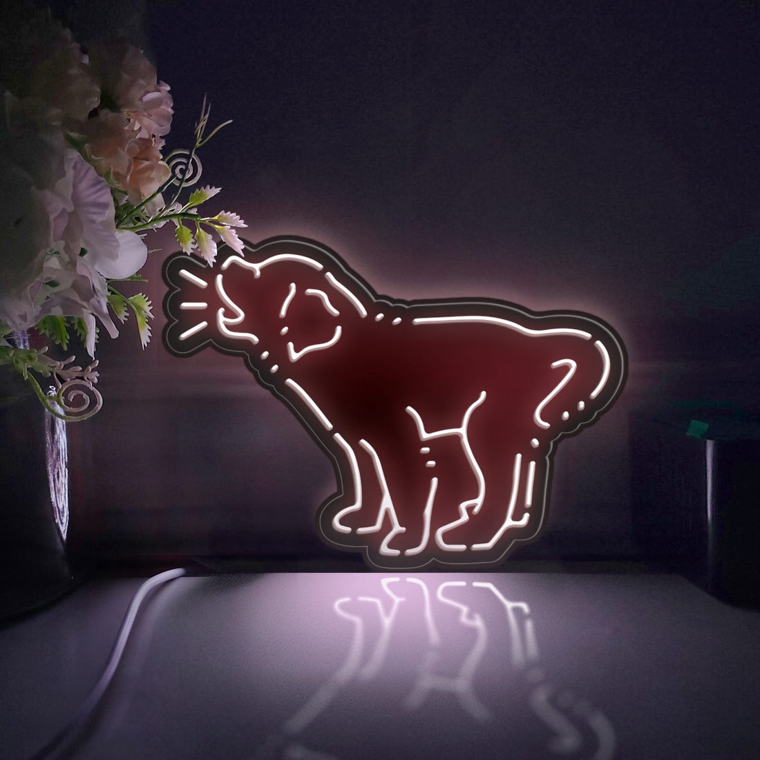 Barking Golden Retriever Led Light Box, Pet Dog Wall Art Decor, Light Sign, Desktop Decorations, Gift For Dog Lovers, Pet Owners