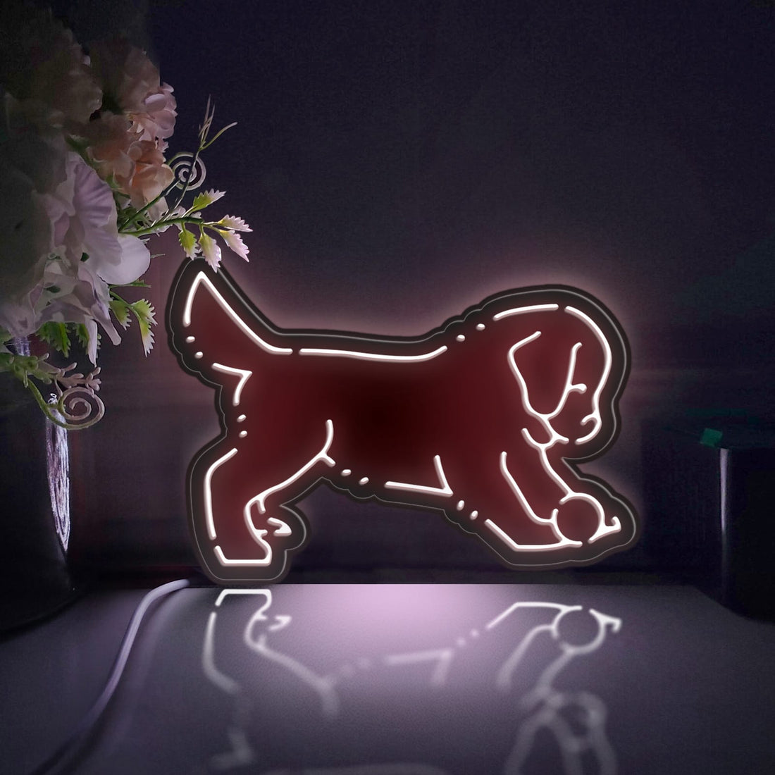 Golden Retriever Puppy Led Light Box, Pet Dog Wall Art Decor, Light Sign, Desktop Decorations, Bedroom Decor, Gift For Puppy Lovers, Kids
